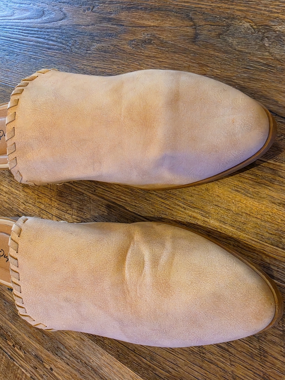 Qupid Tan Suede Backless Mules